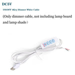 lampe led moderne 3w 10w usb dimmable blanc gris métallique rond lisse