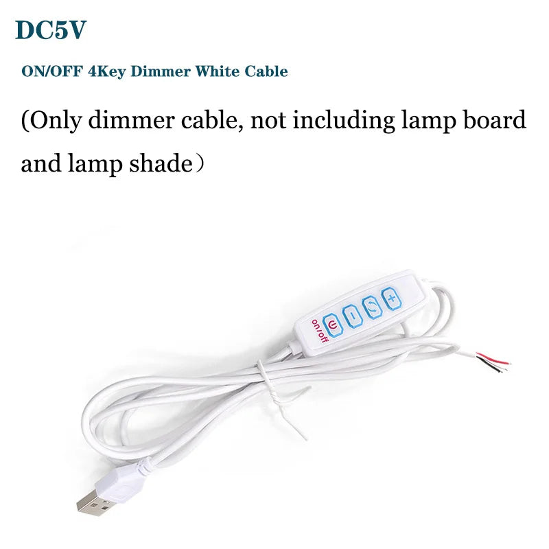 lampe led moderne 3w 10w usb dimmable blanc gris métallique rond lisse