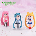 figurines anime personnages détaillées robes coiffures stylisées couleurs vives opaques mignonnes