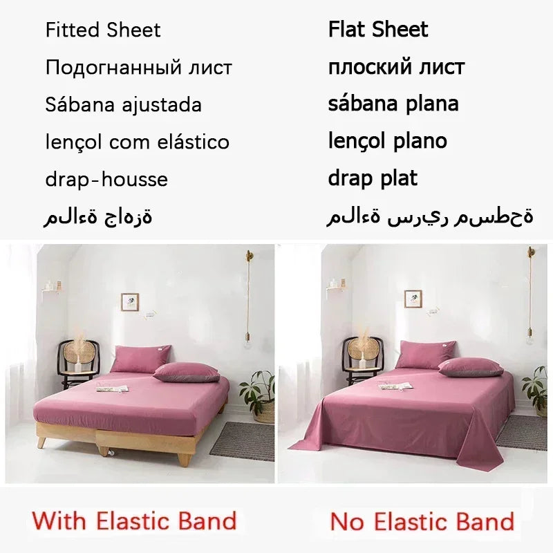 drap plat brodé rose clair classique plissé taies oreillers ensemble literie romantique