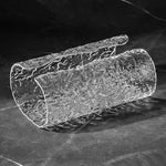 porte serviettes transparent effet écorce texture rugueuse mouchoirs papier moderne salle bain