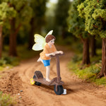 statue miniature fée skateboard ailes fleur extérieur occasion cadeau valentin mariage