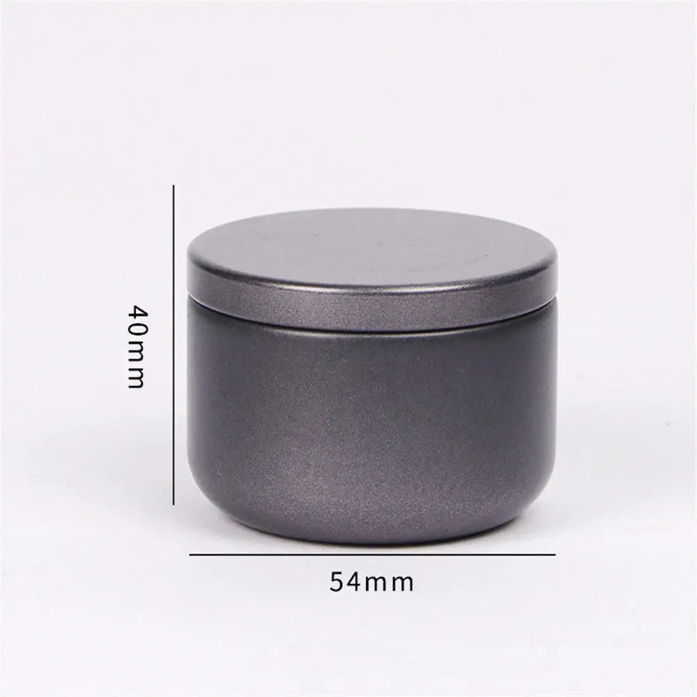boîte thé métal ronde mate moderne rangement bijoux petits objets