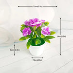 plantes artificielles vertes pot feuilles simples moderne décoration intérieure table ordinateur