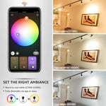 ampoules led intelligentes gu10 rgb blanc modernes controle zigbee app mobile 5w 249 2000lm