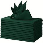 serviette table noël rouge vert coton décor cuisine salle manger pliable 40x40cm classique