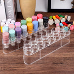 rangement transparent pots bouteilles 16 emplacements moderne scrapbooking artisanal minimaliste