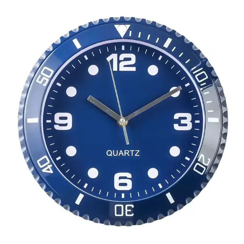 horloge murale moderne quartz aiguille vert noir bleu salon chambre