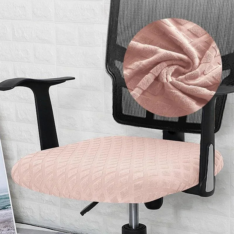 housse chaise moderne élégante rose pâle bordeaux bleu marine gris clair texture géométrique élastique