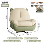 fauteuil relax moderne bois éponge tissu uni beige noir réglable multifonction