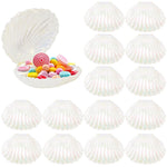 boîtes dragées forme coquillage violet vert rose blanc rayures horizontales moderne festives anniversaire dragées