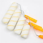 brosse peinture pratique brosse jaune rayée poignée orange clip métallique outil peinture décoration ensembles
