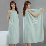robe bain coton violet rose bleu clair vert séchage rapide lavable machine simple confortable