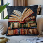 housse coussin polyester chat imprimé gris orange moderne salon chambre lit 45cm 45cm
