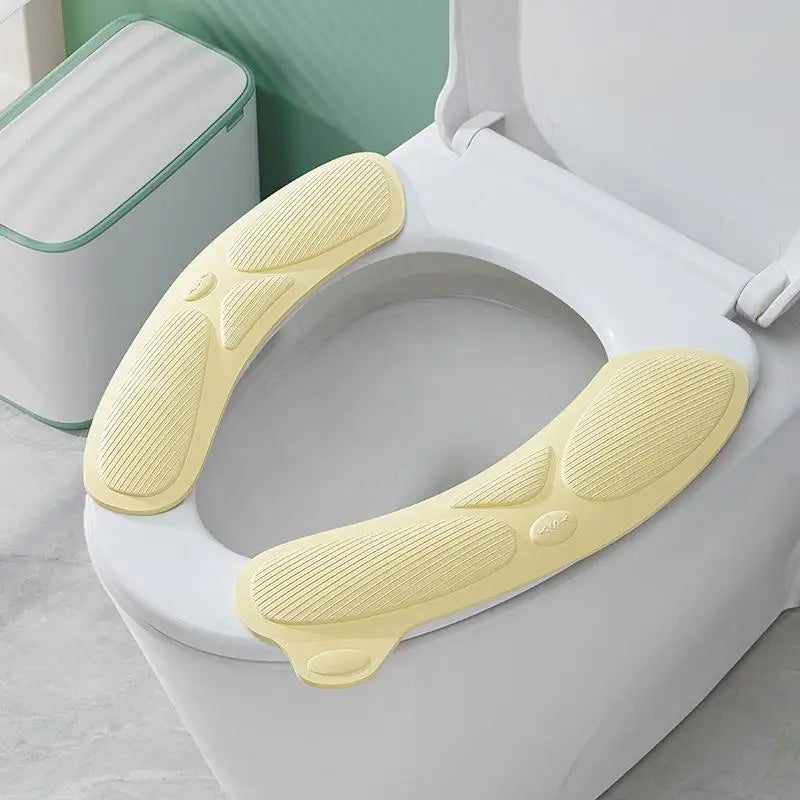 siège toilette amovible vert pastel antidérapant moderne adhésif poignée intégrée lavable réutilisable chambre
