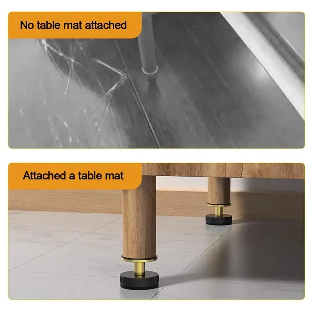 pieds meuble réglables moderne noir doré adhésif armoire canapé lit table fixateur instructions