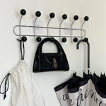 porte sacs mural moderne sacs tissu clips transparents rangement maison
