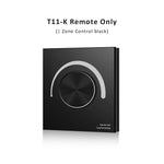 interrupteur led touch dimmer blanc noir rond moderne minimaliste adhésif