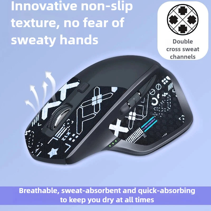 autocollants antidérapants absorbant transpiration souris logitech mxmaster2s noirs motifs adhésifs