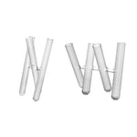 vases transparents modernes stries tubes hauteur 24cm fleurs feuilles decointérieur minimalistestyle