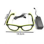 lunettes soleil lumineuses clignotantes filament led occasion fête moderne couleurs vives variées