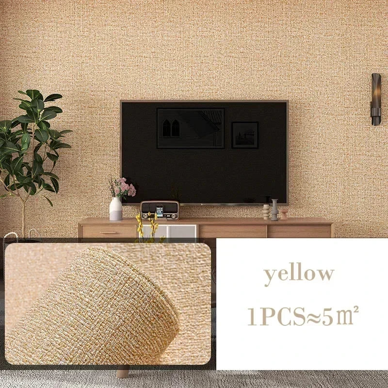 papier peint autocollant vinyle blanc effet lin moderne imperméable décoration murale salon maison