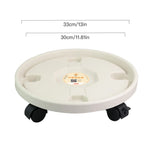plateau rotatif roulettes plastique gris orange blanc moderne pratique