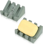support savon silicone violet gris moderne egouttoir incline blanc vert bleu rose