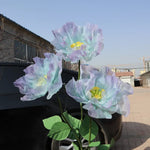 décoration intérieure moderne fleur artificielle pivoine rose clair blanc vert soie 40 60 cm