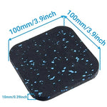 tapis sol pratique résistant noir bleu texture granulée 100mm 100mm absorption choc isolation phonique
