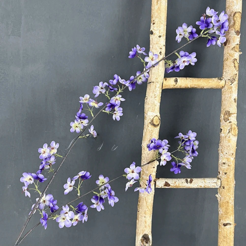 guirlande fleurs artificielles naturelles intérieur décoration maison blanc rose violet bleu rouge