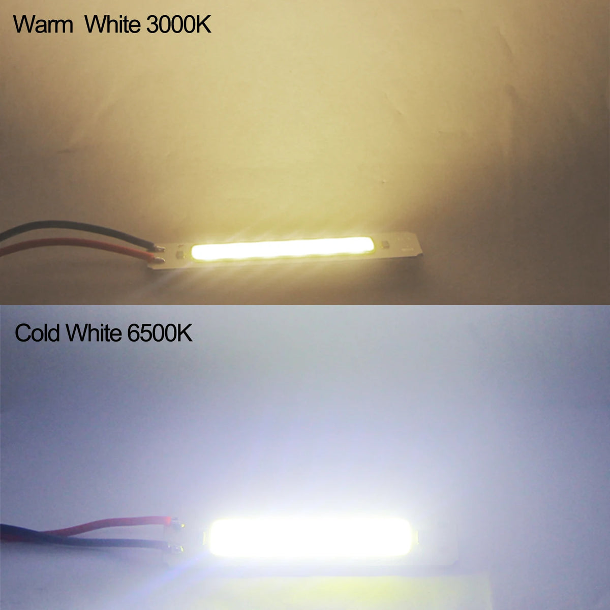 lampe led rectangulaire blanc jaune moderne 60x15mm 50w 5v 3000k 6500k aluminium silicone