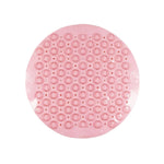 tapis bain anti dérapant moderne perforé motifs circulaires rose vert bleu gris violet
