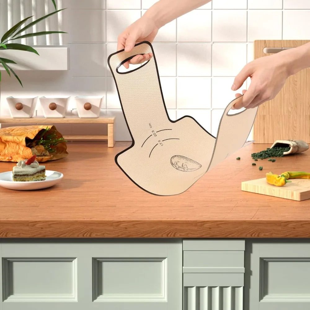 liners cuisson silicone gris beige tissage moderne adhésif grande petite taille