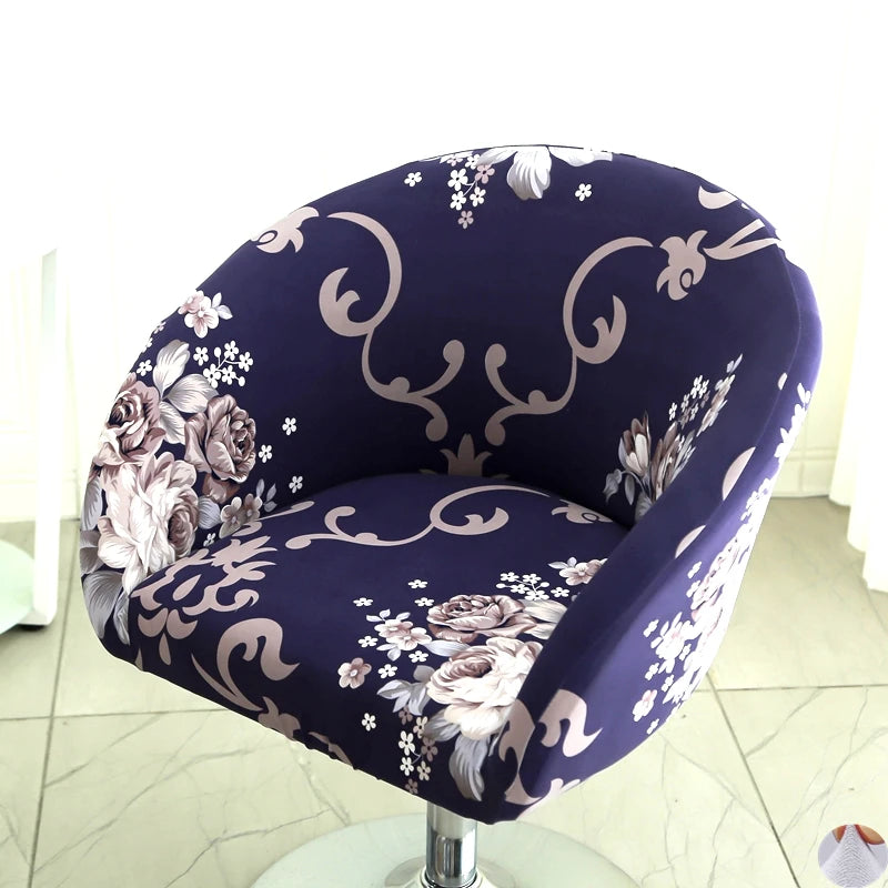 housse chaise extensible motif floral moderne fauteuil salle manger décor maison élastique