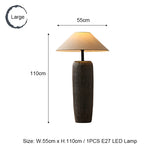 lampe table bois marron abat jour beige led éclairage intérieur haute qualité française