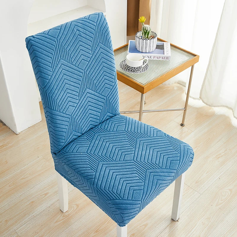 housse chaise moderne tissu extensible protecteur siège salle manger banquet