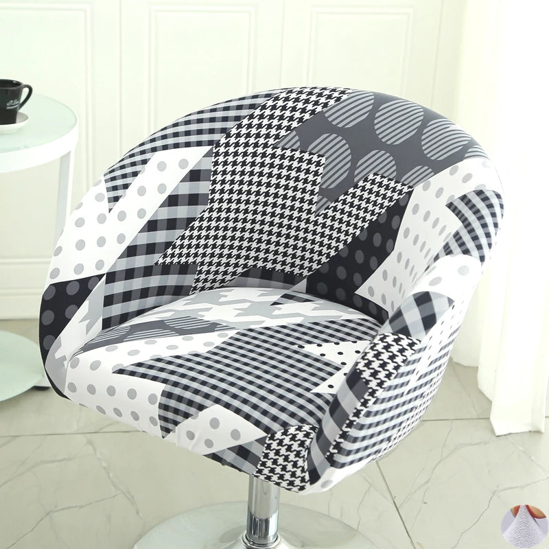 housse chaise extensible motif floral moderne fauteuil salle manger décor maison élastique