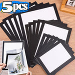cadre photo magnétique noir moderne adhésif pvc rectangle souple réutilisable affichage décoration murale