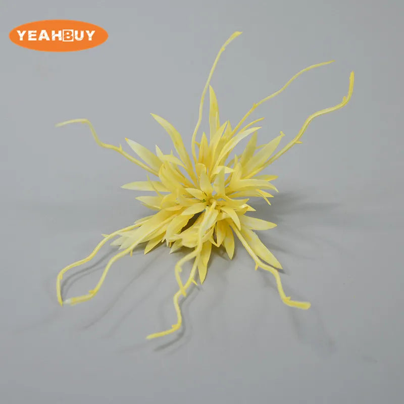 fleurs artificielles plantes décoratives branches fines feuilles pointues bouquet mariage décoration maison moderne