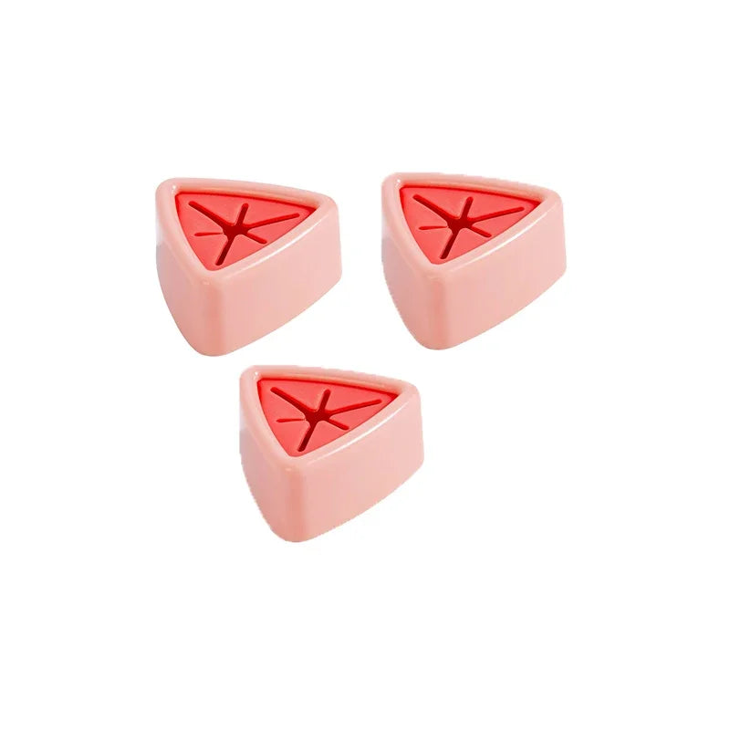 porte serviettes adhésif moderne vert rose blanc triangle central chambre bain cuisine rangement linge