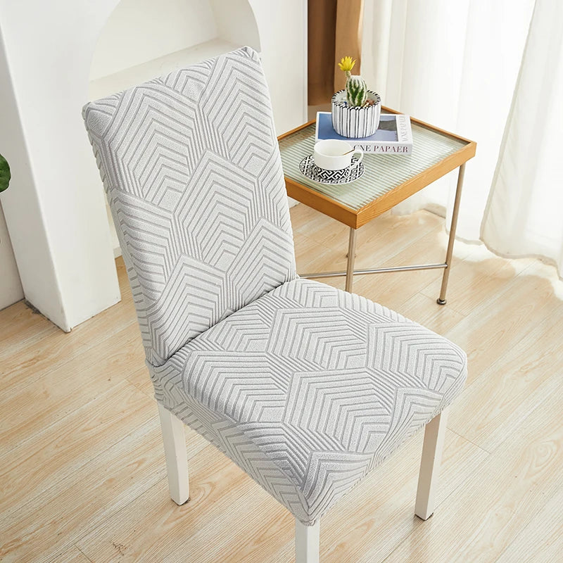 housse chaise moderne tissu extensible protecteur siège salle manger banquet