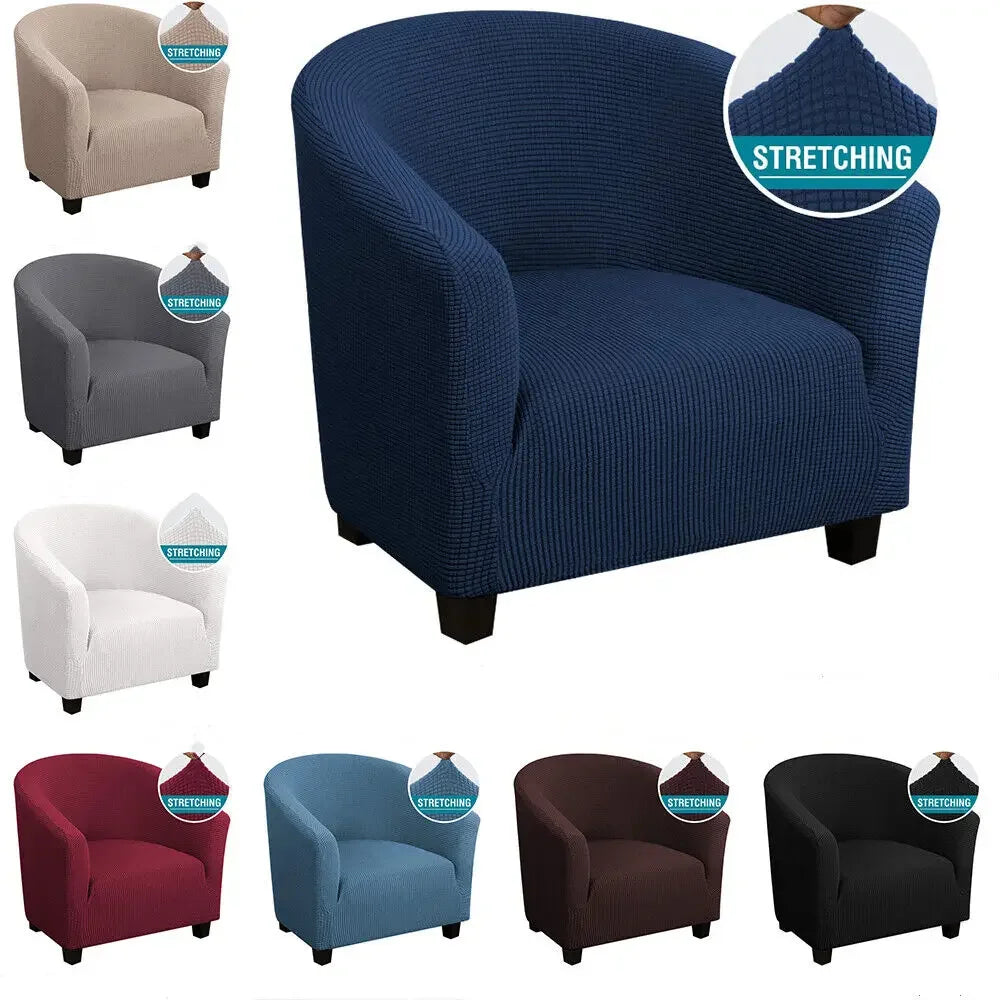 housses fauteuil moderne rayures verticales bleu marine beige rouge bordeaux adhésif lavable automne hiver
