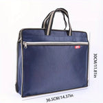 sac main moderne bleu géométrique poignées métalliques carnet stylo papier ruban
