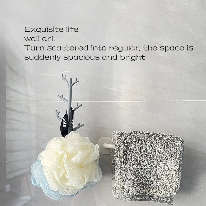 porte serviettes mural blanc gris moderne adhésif branché stylisé texture mat élastique brosse bois