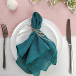 serviettes table coton orange texture lin classique fêtes mariage extérieur napkins cloths