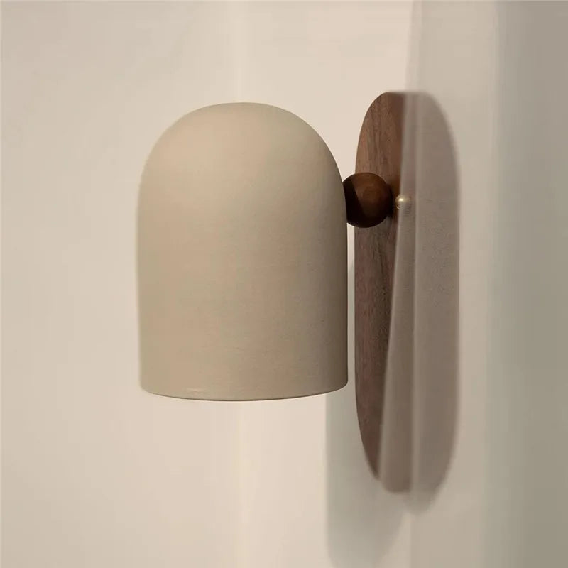 applique murale moderne bois opaque lumière neutre chambre étude entrée minimaliste