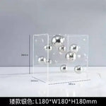 boules décoration modernes brillantes mates or rouge bleu argent clips salon chambre