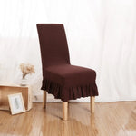 Housse chaise rayées polyester gris beige vert noir classique opacité chaises banquets adultes moderne