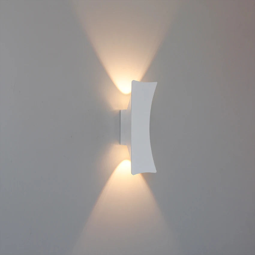 applique murale led blanc noir contemporaine ip65 2492000lm adhésif dual up down
